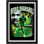 Saudi Arabia football wall art frame
