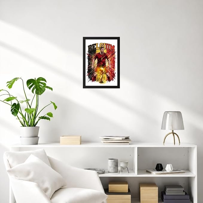Soccer player wall frame Belgium Soccer player wall frame Belgium