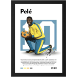Soccer player wall frame Brazil