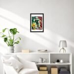 Soccer wall frame Mexico design