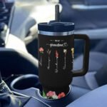 Celebrate the beautiful journey from Mom to Grandma with a personalised 40oz tumbler, designed as a heartfelt gift filled with love and memories.